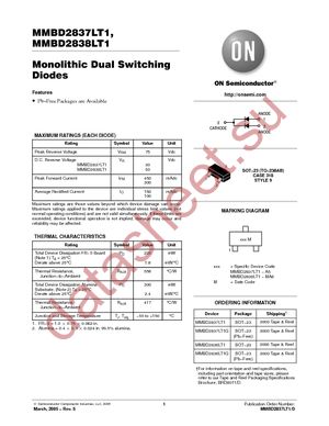 MMBD2838LT1 datasheet  